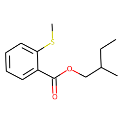 Benzoic acid, 2-(methylthio)-, 2-methylbutyl ester