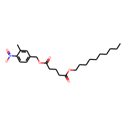 Glutaric acid, decyl 3-methyl-4-nitrobenzyl ester