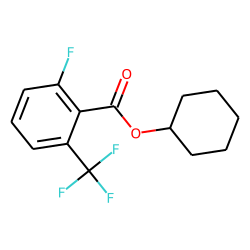 2-Fluoro-6-trifluoromethylbenzoic acid, cyclohexyl ester