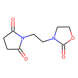 Succinimide, n-[2-(2-oxo-3-oxazolidinyl)ethyl]-