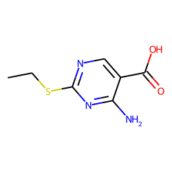 5-Pyrimidinecarboxylic acid, 4-amino-2-(ethylthio)-