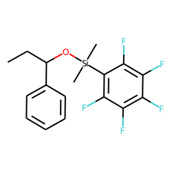 1-Phenylpropanol, dimethylpentafluorophenylsilyl ether