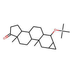 2«alpha»,3«alpha»-cyclopropane-5«alpha»-androstan-17keto,4«alpha»-ol, monoTMS