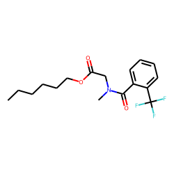 Sarcosine, N-(2-trifluoromethylbenzoyl)-, hexyl ester