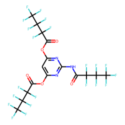 2-Amino-4,6-dihydroxypyrimidine, N,O,O'-tris(heptafluorobutyryl)-