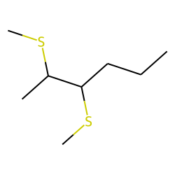Hexane, 2,3-bis-(methylthio), threo