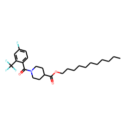 Isonipecotic acid, N-(4-fluoro-2-trifluoromethylbenzoyl)-, undecyl ester