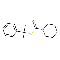 1-Piperidinecarbothioic acid, S-(1-methyl-1-phenylethyl) ester