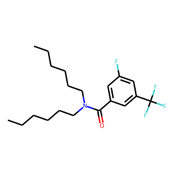 3-Fluoro-5-trifluoromethylbenzamide, N,N-dihexyl-