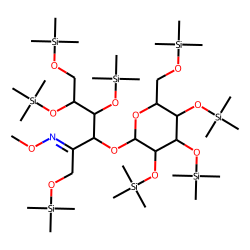 D-(+)-Turanose, octakis(trimethylsilyl) ether, methyloxime (isomer 1)