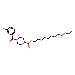 Isonipecotic acid, N-(3-methylbenzoyl)-, dodecyl ester