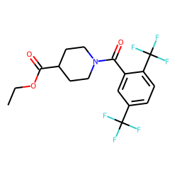 Isonipecotic acid, N-(2,5-di(trifluoromethyl)benzoyl)-, ethyl ester