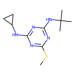 1,3,5-Triazine-2,4-diamine, N-cyclopropyl-N'-(1,1-dimethylethyl)-6-(methylthio)-