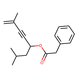 Phenylacetic acid, 2,7-dimethyloct-7-en-5-yn-4-yl ester