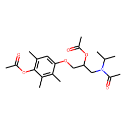 Metipranolol, desacetyl, acetylated