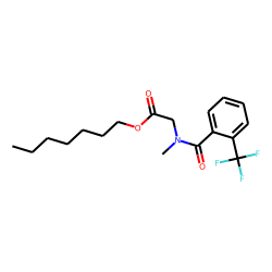 Sarcosine, N-(2-trifluoromethylbenzoyl)-, heptyl ester