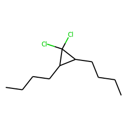 Cyclopropane, 1,1-dichloro-2,3-dibutyl, trans