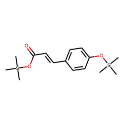 trans-Cinnamic acid, 4-hydroxy, 2TMS