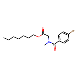 Sarcosine, N-(4-bromobenzoyl)-, heptyl ester