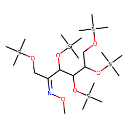 D-(-)-Tagatose, pentakis(trimethylsilyl) ether, methyloxime (syn)