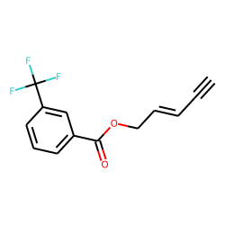 3-Trifluoromethylbenzoic acid, pent-2-en-4-ynyl ester