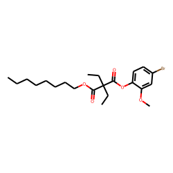 Diethylmalonic acid, 4-bromo-2-methoxyphenyl octyl ester