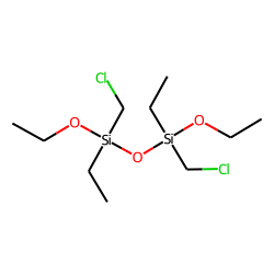 1,3-Disiloxane, 1,3-diethoxy, 1,3-ethyl, 1,3-bis-(chloromethyl)