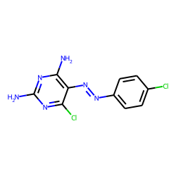 Pyrimidine, 2,4-diamino-6-chloro-5-(p-chlorophenylazo)-