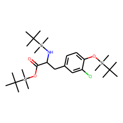 tert-Butyldimethylsilyl 2-[(tert-butyldimethylsilyl)amino]-3-(4-[(tert-butyldimethylsilyl)oxy]-3-chlorophenyl)propanoate