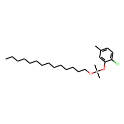 Silane, dimethyl(2-chloro-5-methylphenoxy)tetradecyloxy-