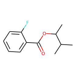 2-Fluorobenzoic acid, 3-methylbut-2-yl ester