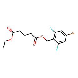 Glutaric acid, 2,6-difluoro-4-bromobenzyl ethyl ester