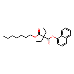 Diethylmalonic acid, heptyl 1-naphthyl ester