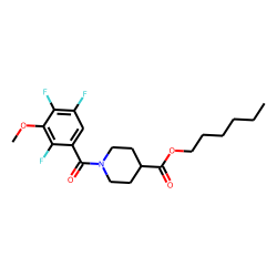Isonipecotic acid, N-(2,4,5-trifluoro-3-methoxybenzoyl)-, hexyl ester