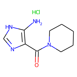 Imidazole, 5-amino-4-piperidinocarbonyl-, hydrochloride