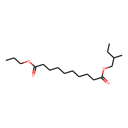 Sebacic acid, 2-methylbutyl propyl ester