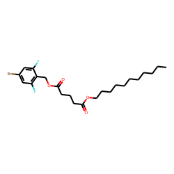 Glutaric acid, 2,6-difluoro-4-bromobenzyl undecyl ester