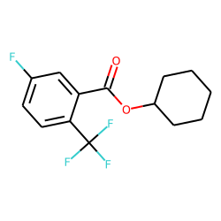 5-Fluoro-2-trifluoromethylbenzoic acid, cyclohexyl ester
