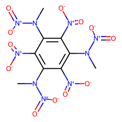2,4,6,-Trinitro-1,3,5,-tris(methylnitramino)benzene