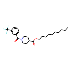 Isonipecotic acid, N-(3-trifluoromethylbenzoyl)-, decyl ester