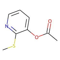 3-Pyridinol, 2-(methylthio)-, acetate (ester)