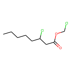 Chloromethyl 3-chloro-octanoate