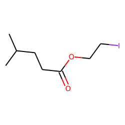Pentanoic acid, 4-methyl, 2-iodoethyl ester