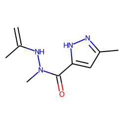 5-Methyl-2H-pyrazole-3-carboxylic acid, 1-methyl-2-isopropenyl hydrazide