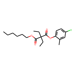 Diethylmalonic acid, 4-chloro-2-methylphenyl hexyl ester