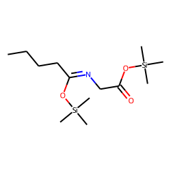 Valerylglycine, bis-TMS