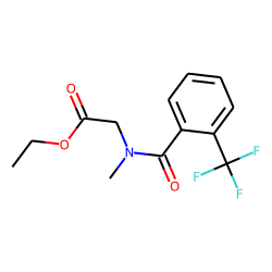 Sarcosine, N-(2-trifluoromethylbenzoyl)-, ethyl ester