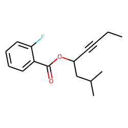 2-Fluorobenzoic acid, 2-methyloct-5-yn-4-yl ester