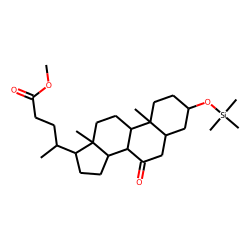 7-Oxo-3«alpha»-hydroxy-5«beta»-cholanic acid, methyl ester, TMS