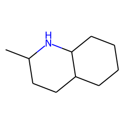 cis-Decahydroquinoline, trans-2e-methyl, r-9H